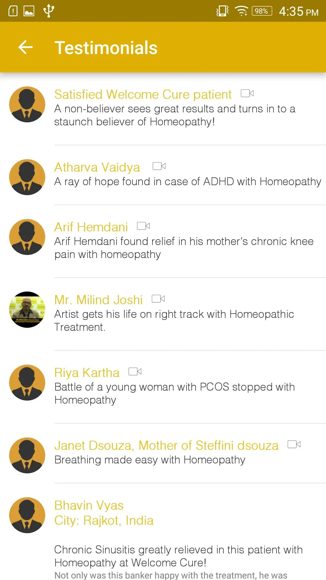 WelcomeCure Homeopathy Health | Indus Appstore | Screenshot