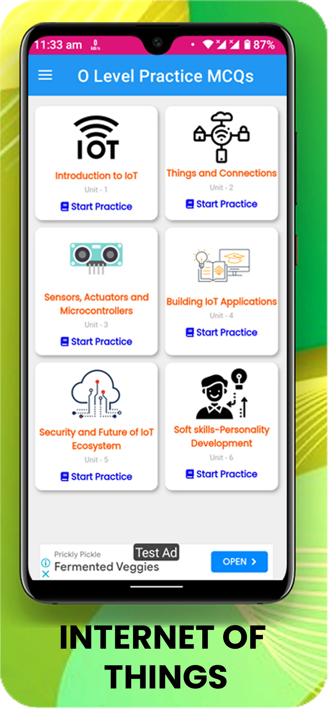 O Level Practice MCQs | Indus Appstore | Screenshot