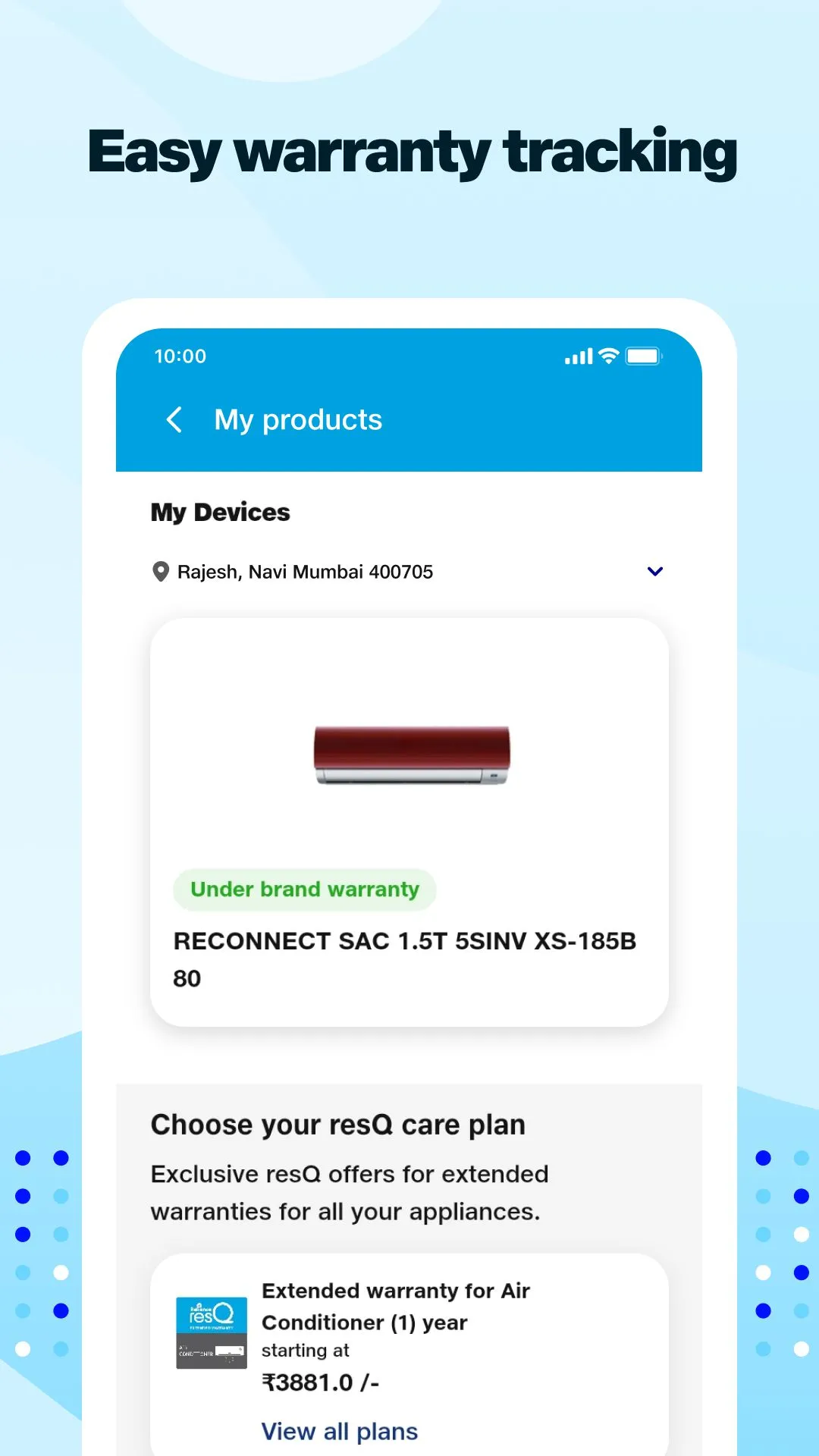 Reliance ResQ | Indus Appstore | Screenshot
