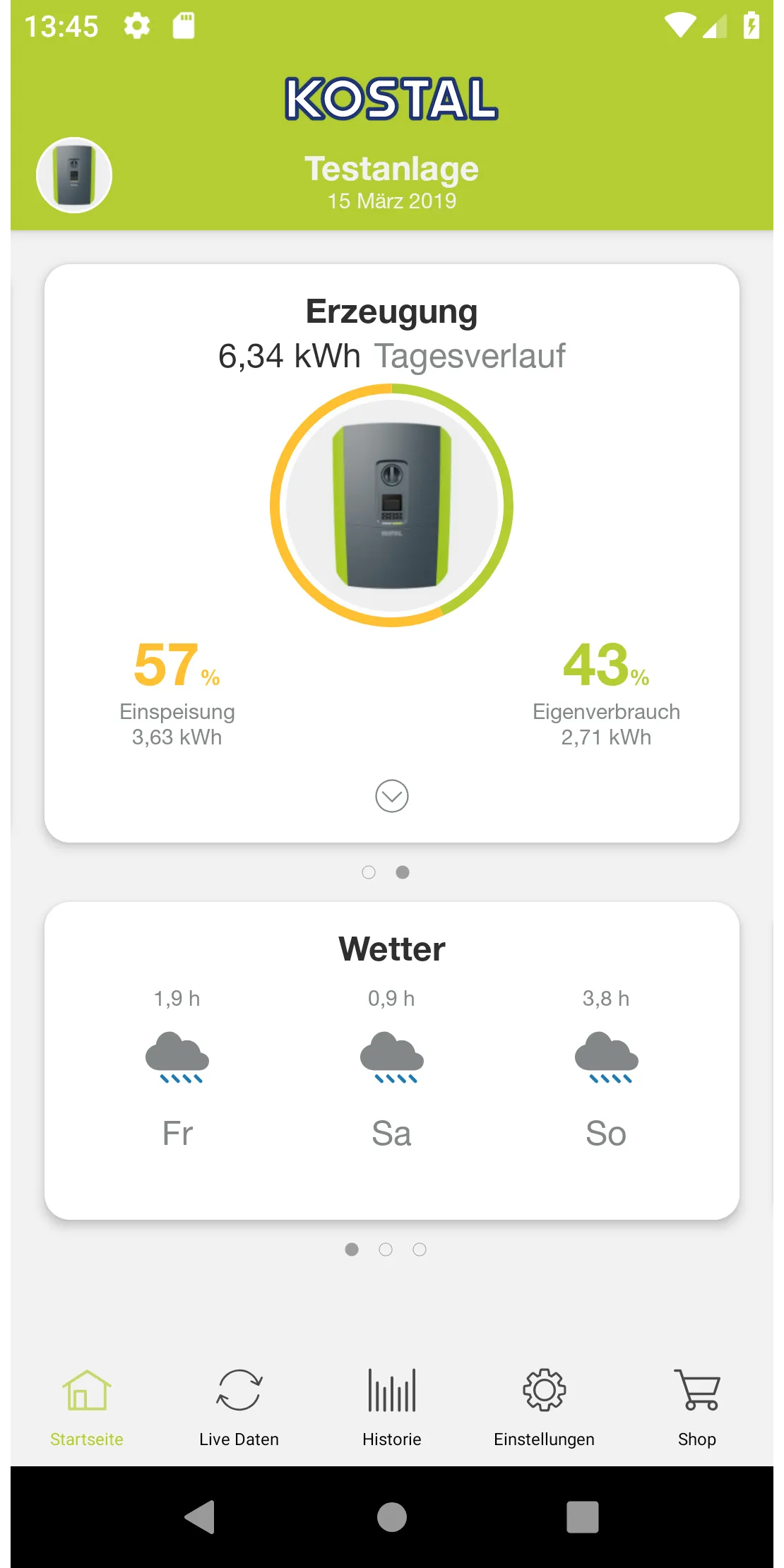 KOSTAL Solar App | Indus Appstore | Screenshot