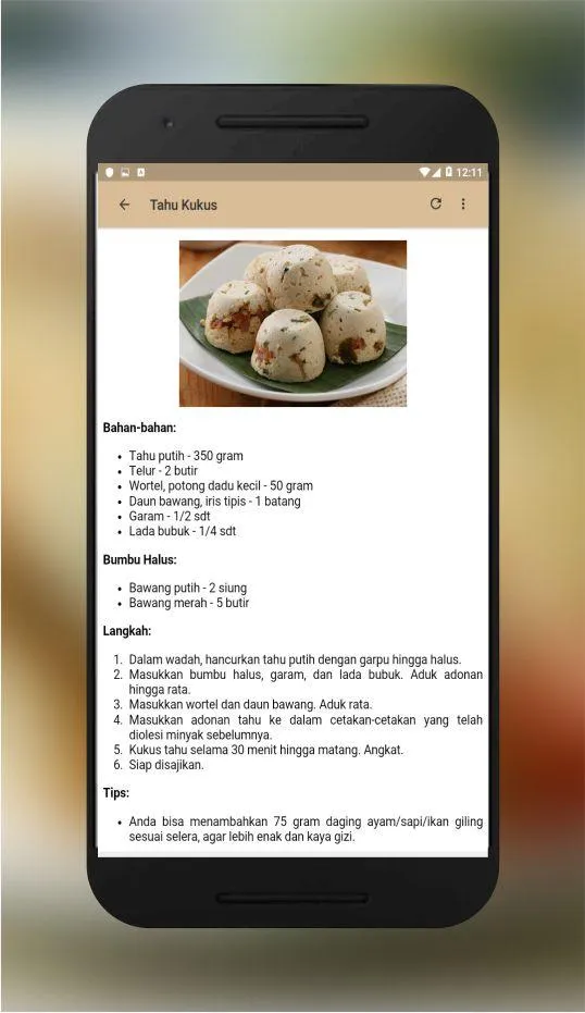 Resep masakan tahu offline | Indus Appstore | Screenshot