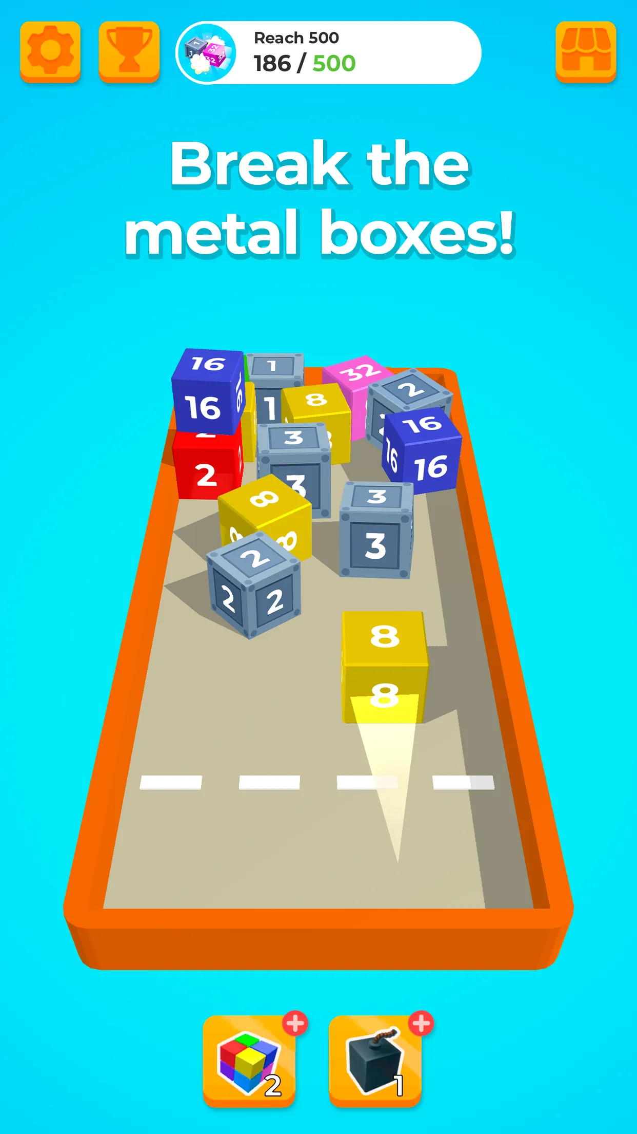 Chain Cube 2048: 3D merge game | Indus Appstore | Screenshot