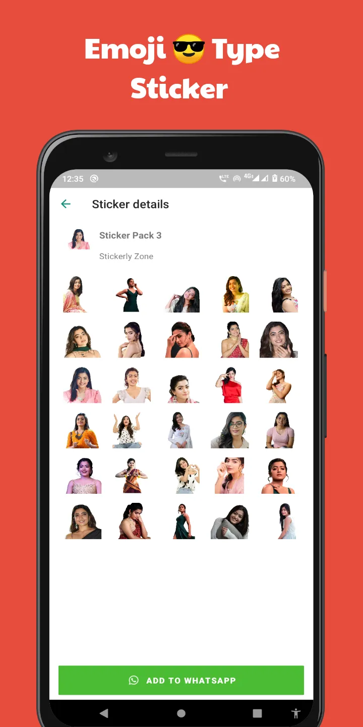 Rashmika Mandanna - WASticker | Indus Appstore | Screenshot