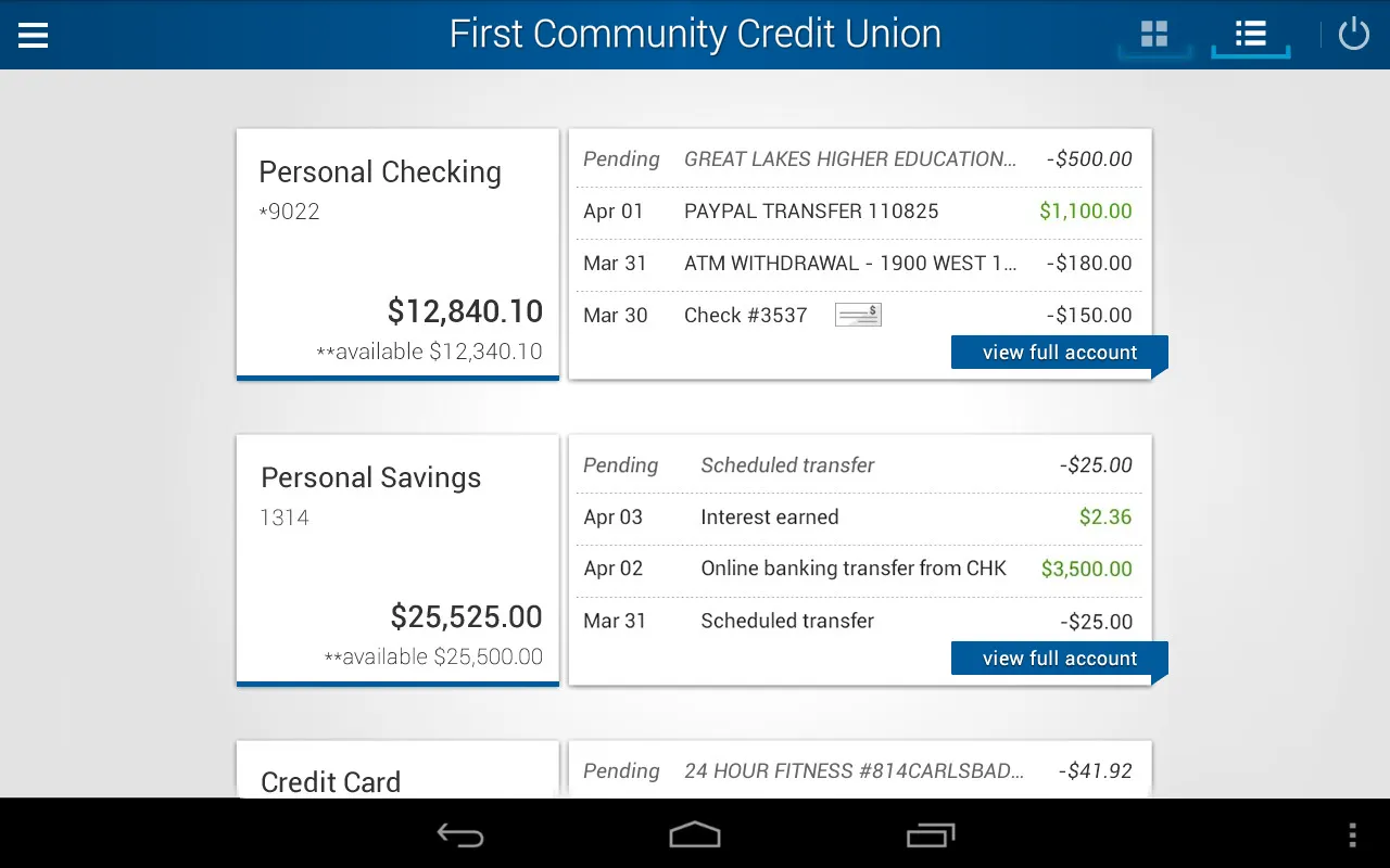 First Community Credit Union | Indus Appstore | Screenshot