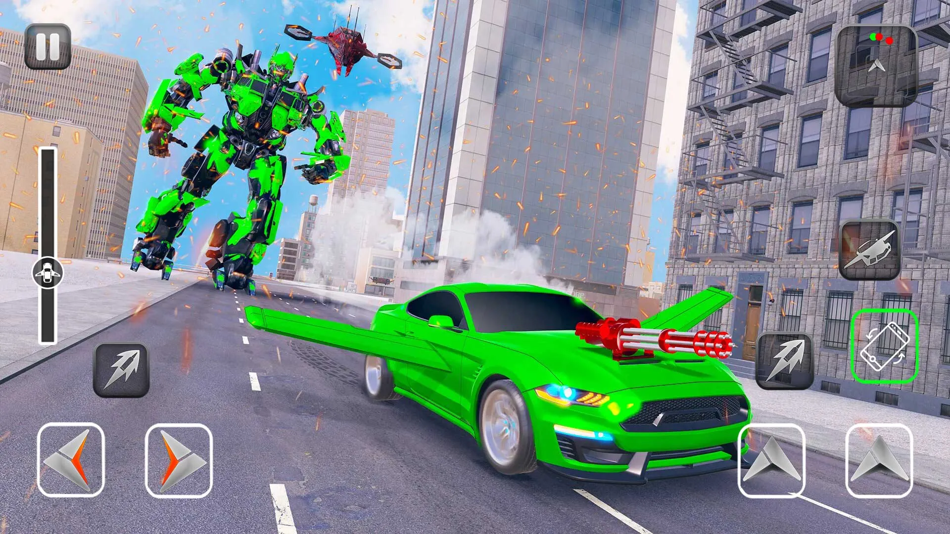 Flying Car Shooting - Car Game | Indus Appstore | Screenshot