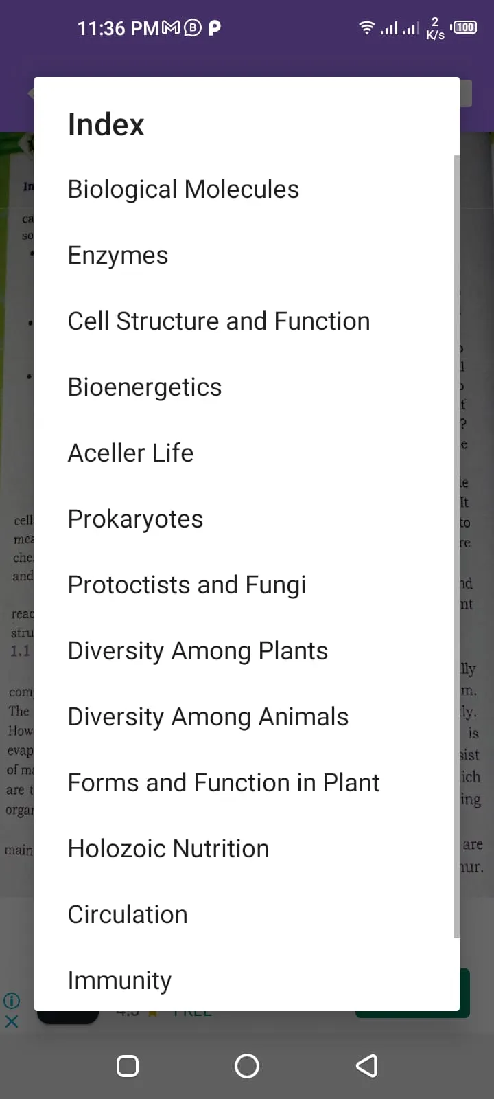 Biology Class 11th Textbook | Indus Appstore | Screenshot