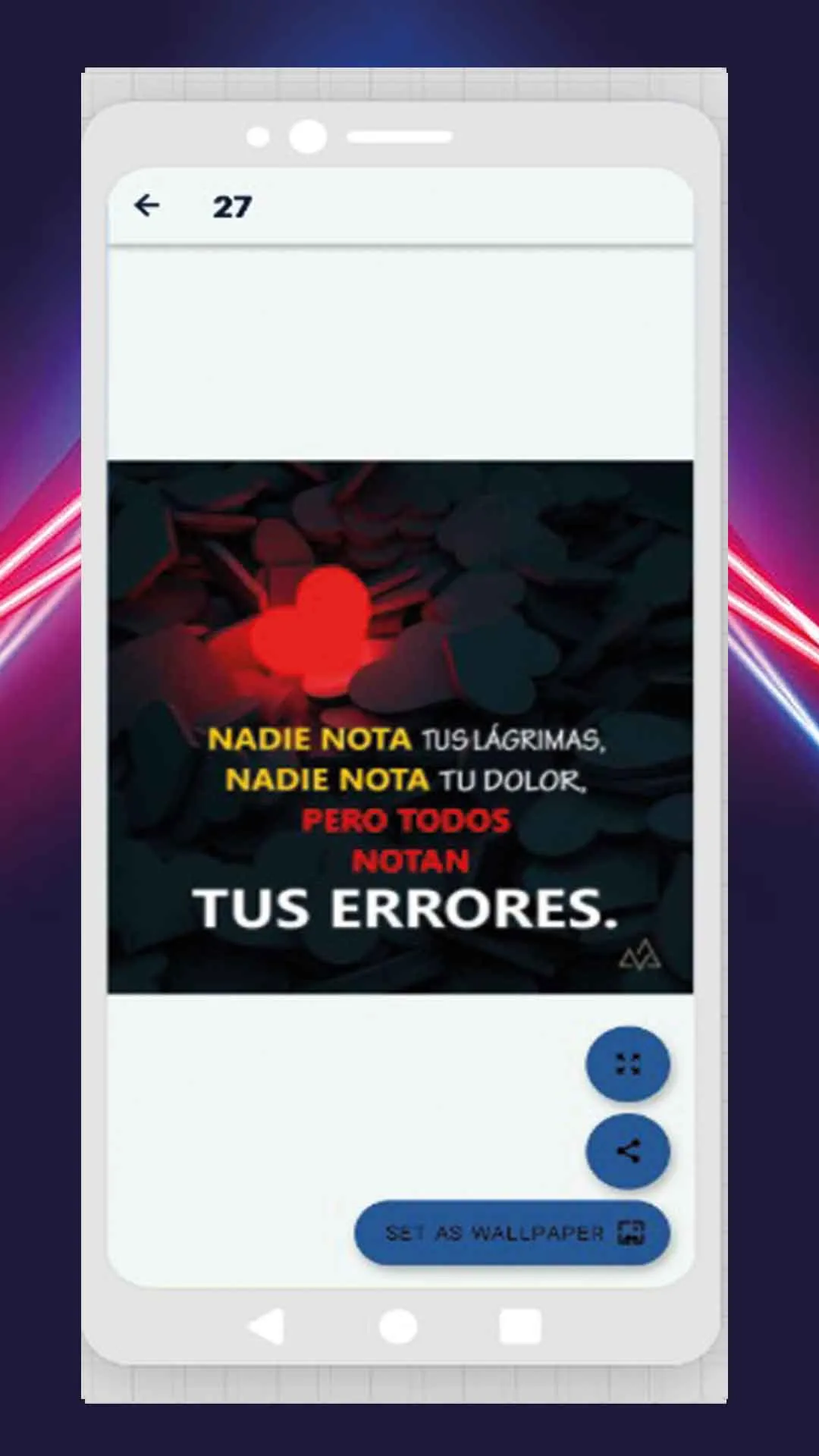 Frases de tristeza y dolor | Indus Appstore | Screenshot