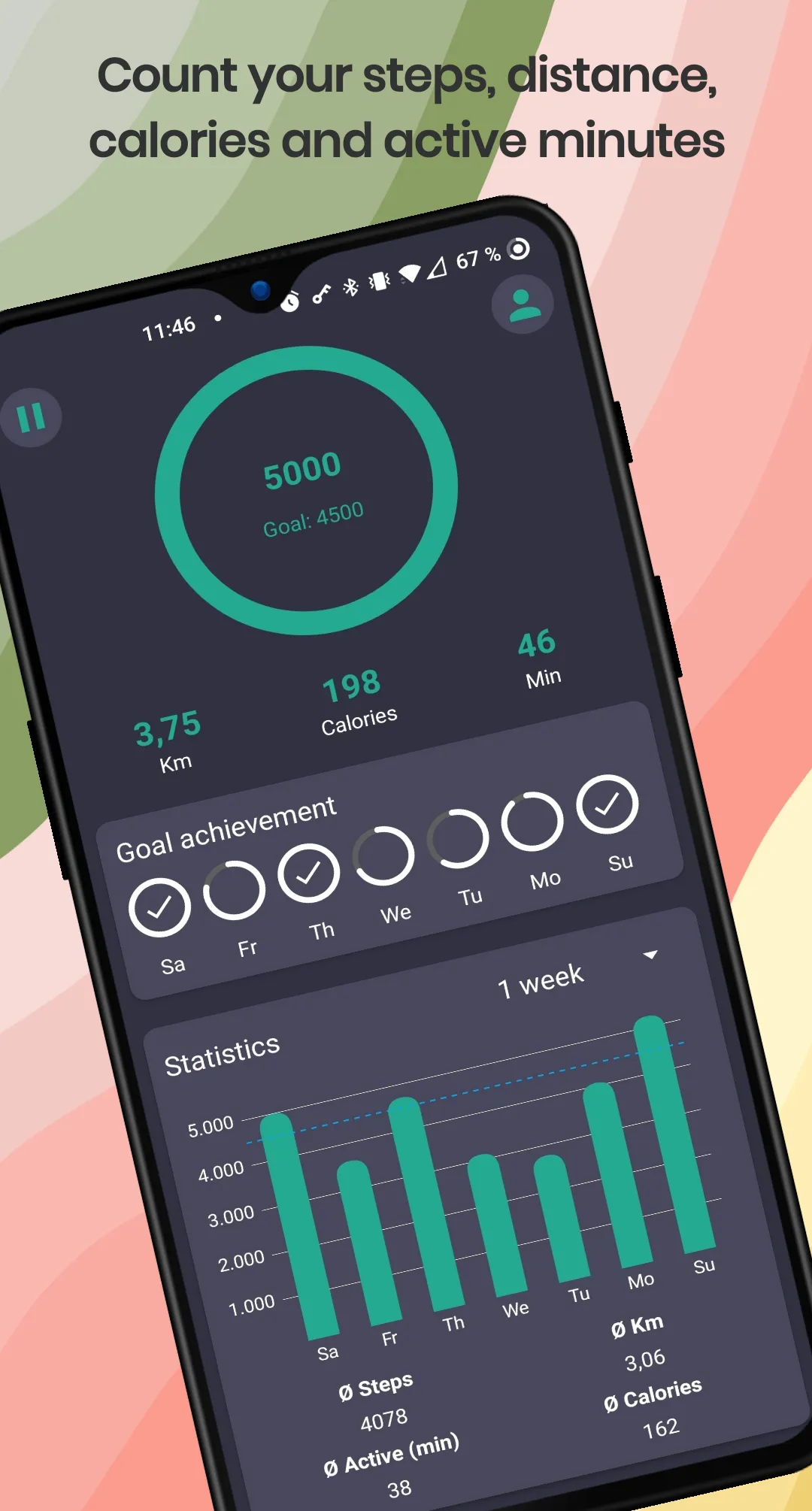 Pedometer - step counter | Indus Appstore | Screenshot