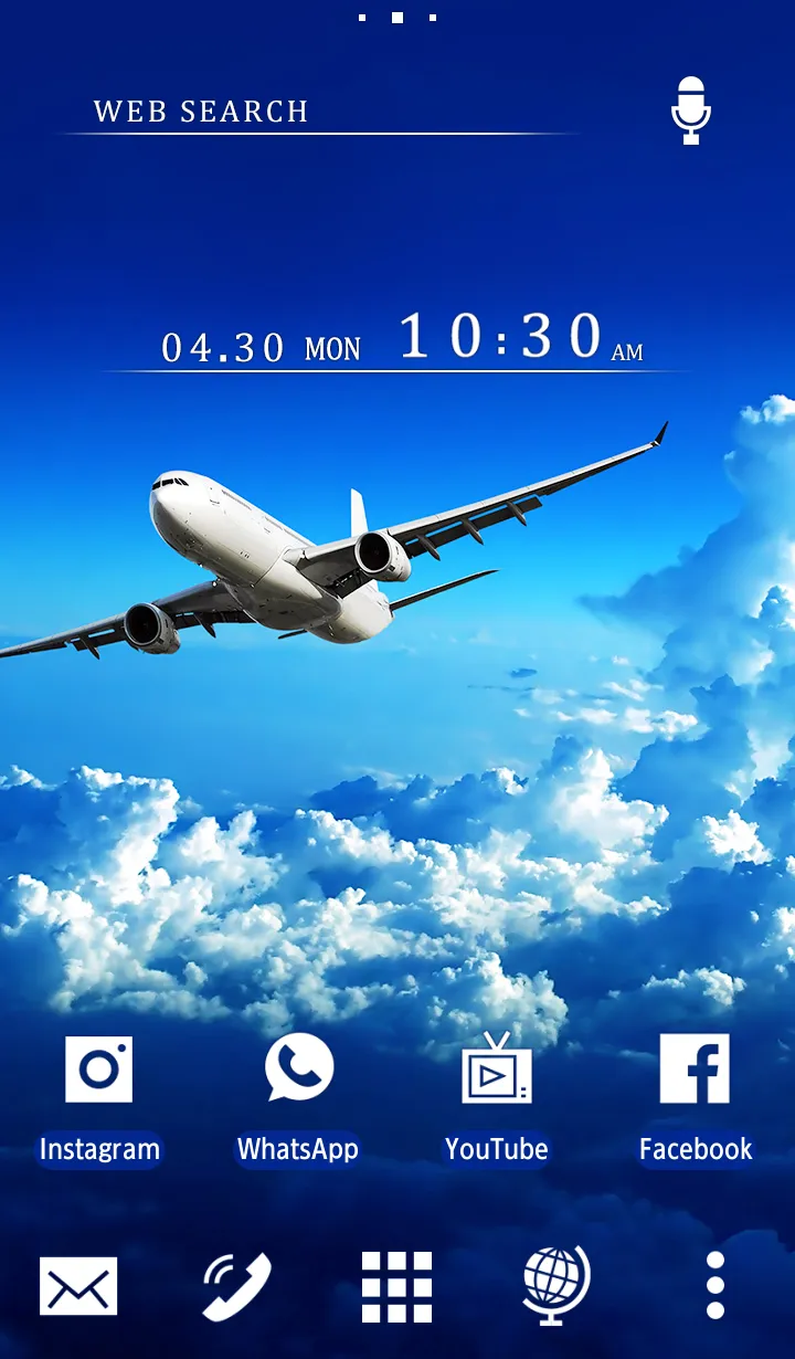 Jet Blue Sky Theme | Indus Appstore | Screenshot