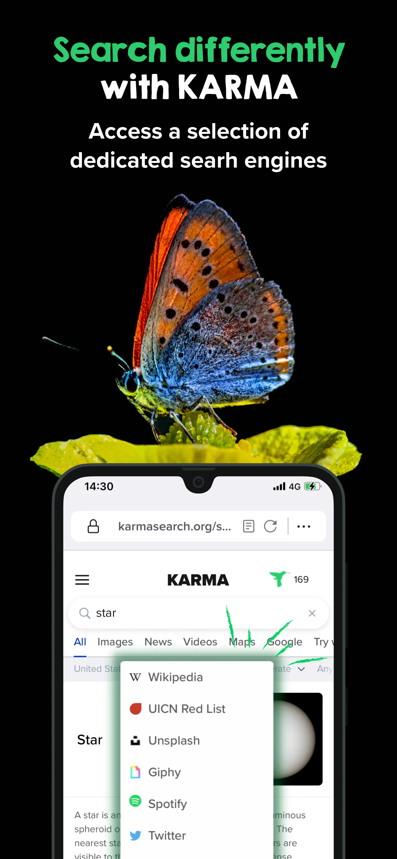 KARMA Search | Indus Appstore | Screenshot