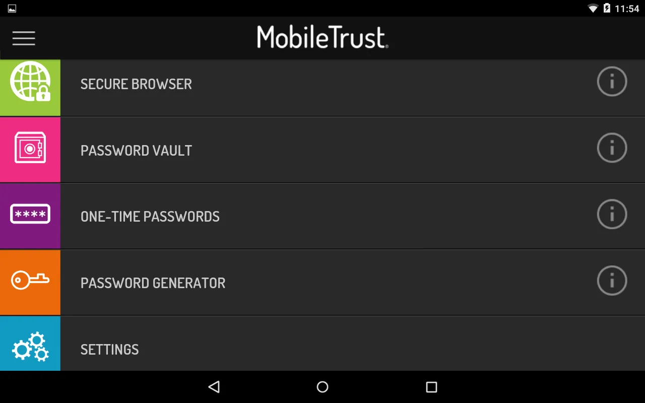 MobileTrust for Android | Indus Appstore | Screenshot