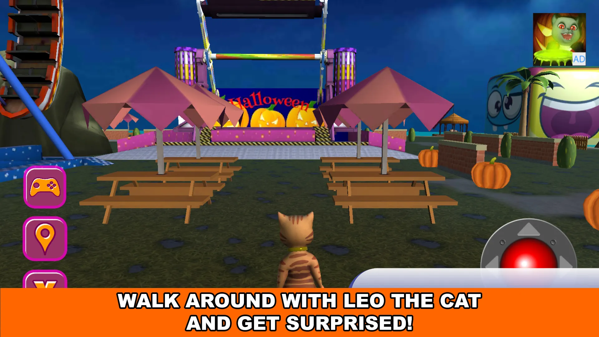 Halloween Cat Theme Park 3D | Indus Appstore | Screenshot