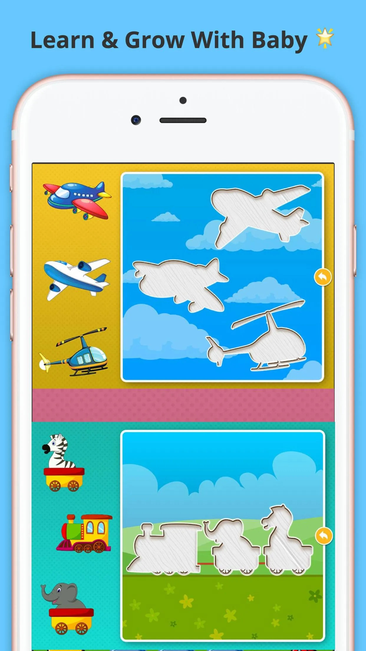 Transportation Puzzle for baby | Indus Appstore | Screenshot