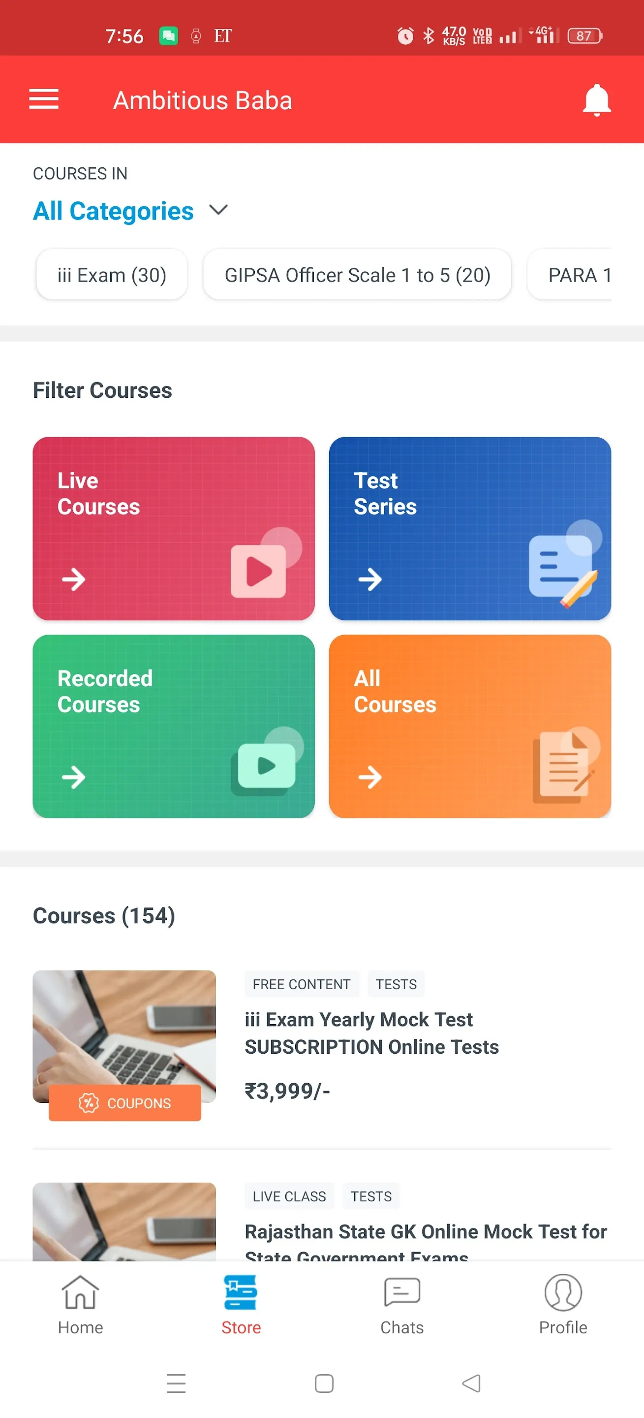 Ambitious Baba : Exam Prep APP | Indus Appstore | Screenshot