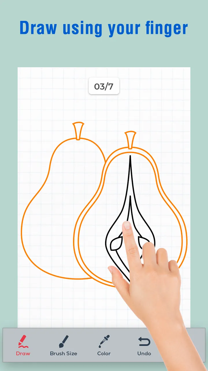 Fruits Draw Step by Step | Indus Appstore | Screenshot