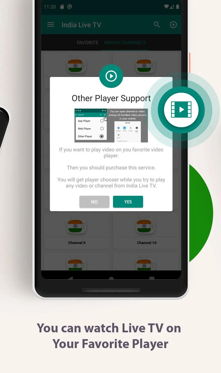 India - Live IPTV Channels | Indus Appstore | Screenshot