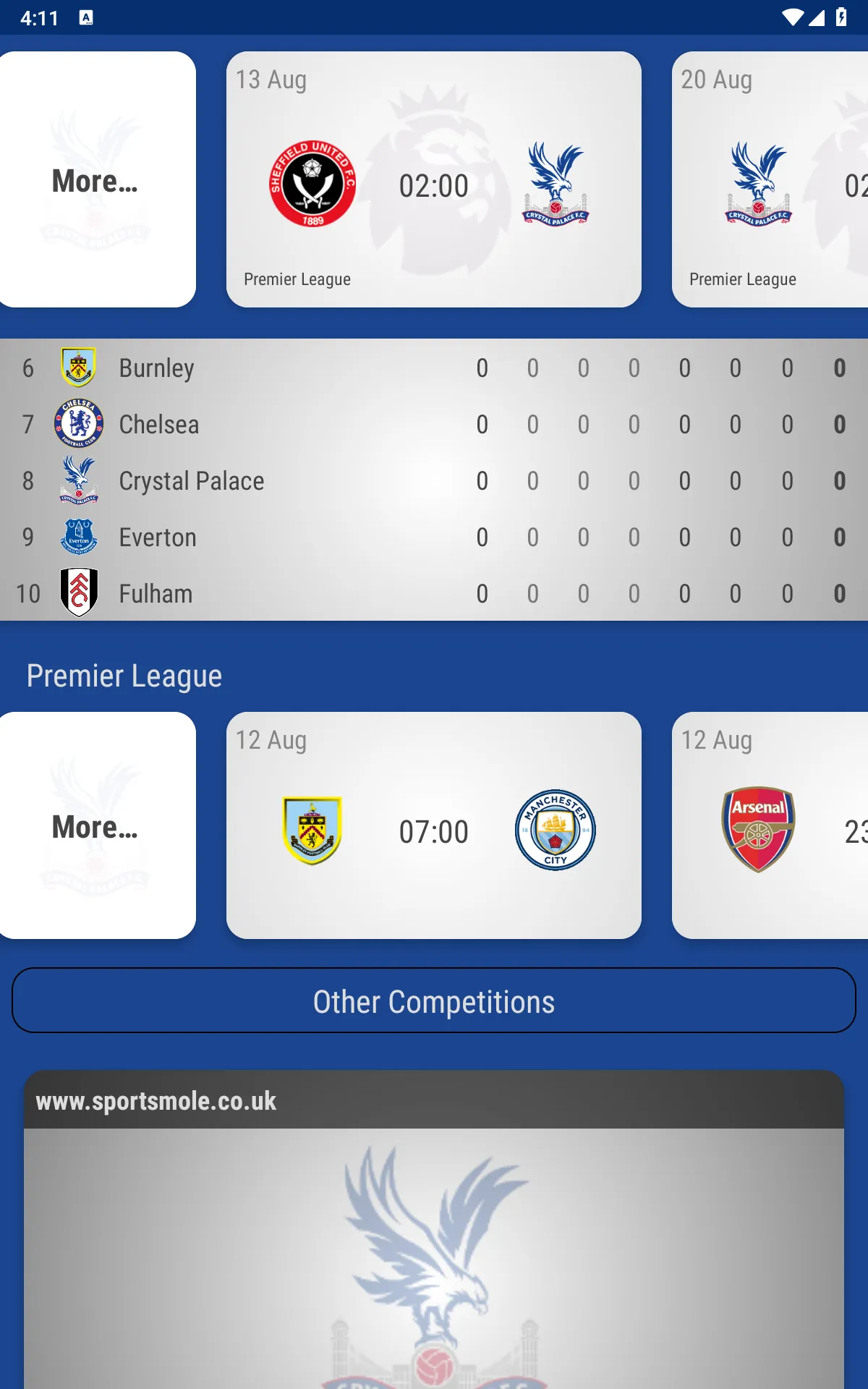 Crystal Palace Fan App | Indus Appstore | Screenshot