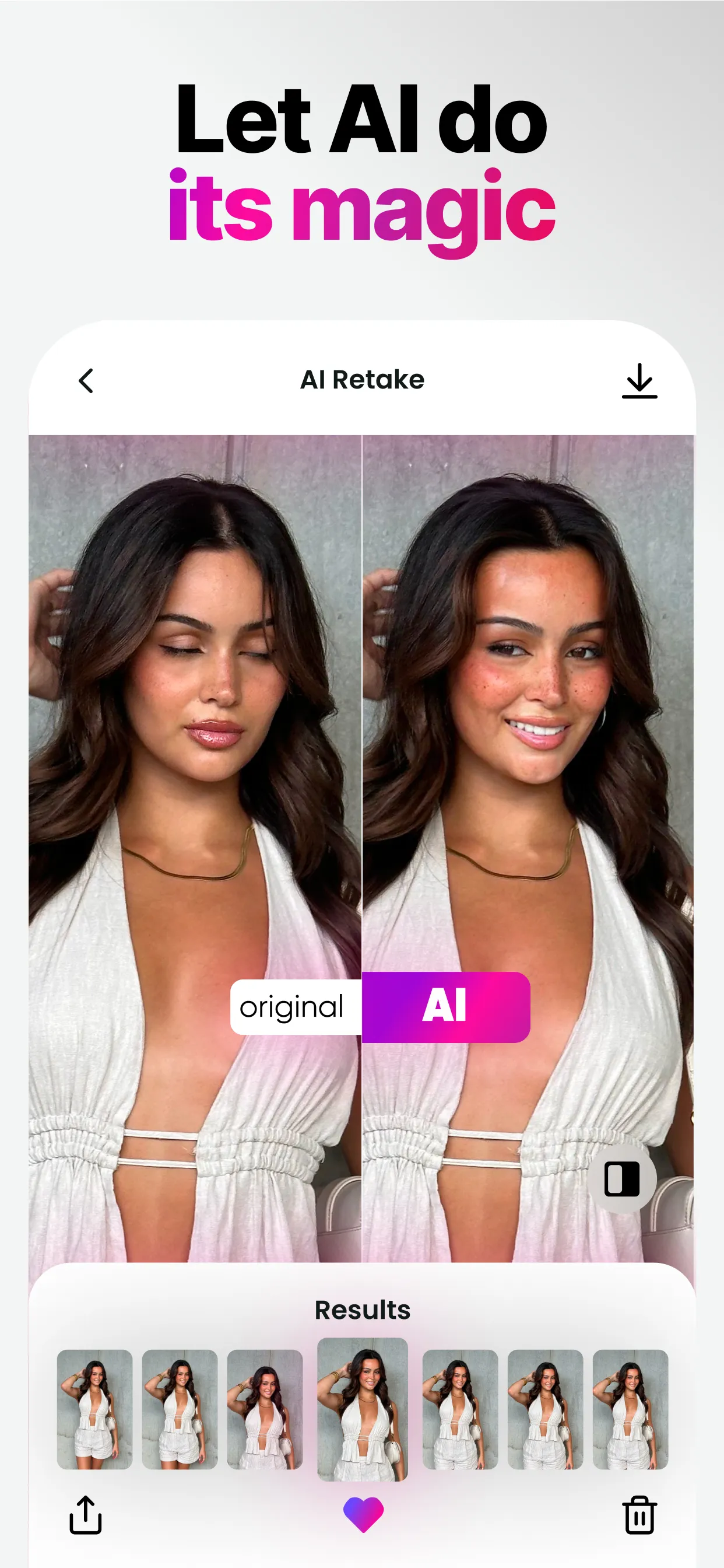 Retake AI: Face & Photo Editor | Indus Appstore | Screenshot