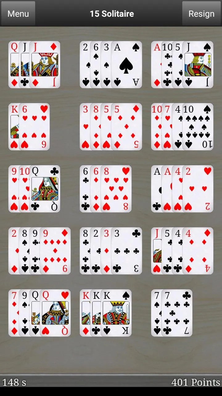 15 Solitaire | Indus Appstore | Screenshot