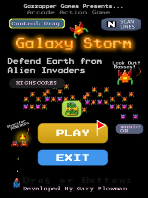 Galaxy Storm - Retro Invader | Indus Appstore | Screenshot