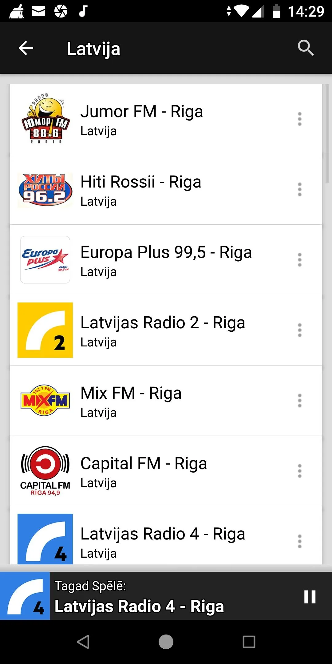 Latvian Radio Stations | Indus Appstore | Screenshot