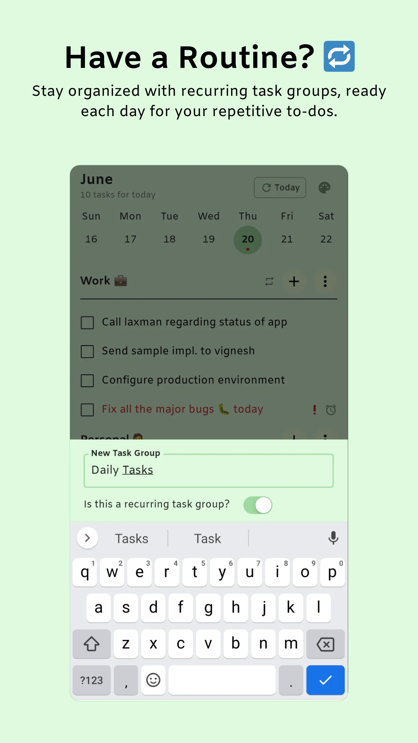 Done - minimal weekly planner | Indus Appstore | Screenshot