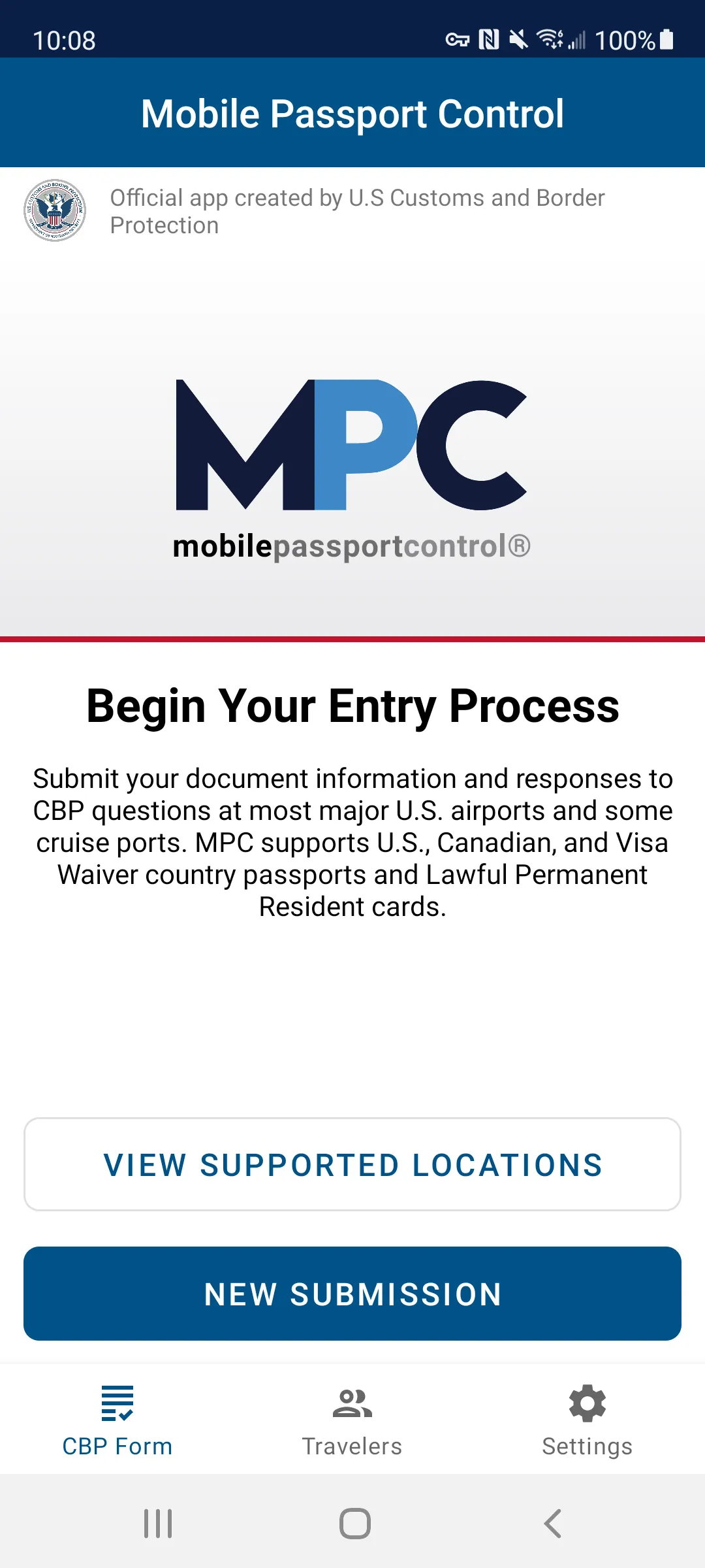 Mobile Passport Control | Indus Appstore | Screenshot