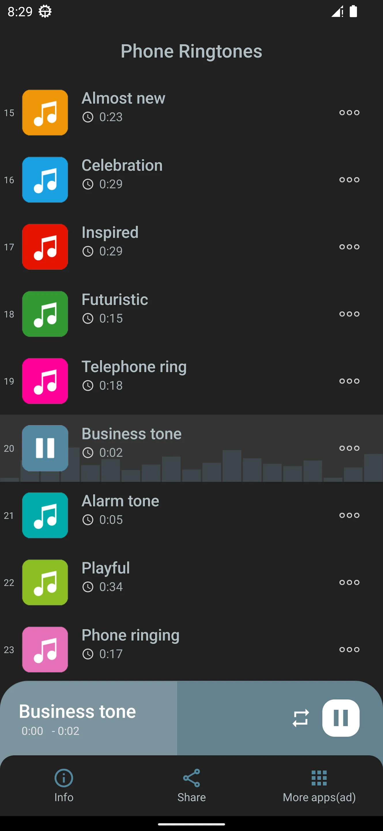 Phone ringtones | Indus Appstore | Screenshot