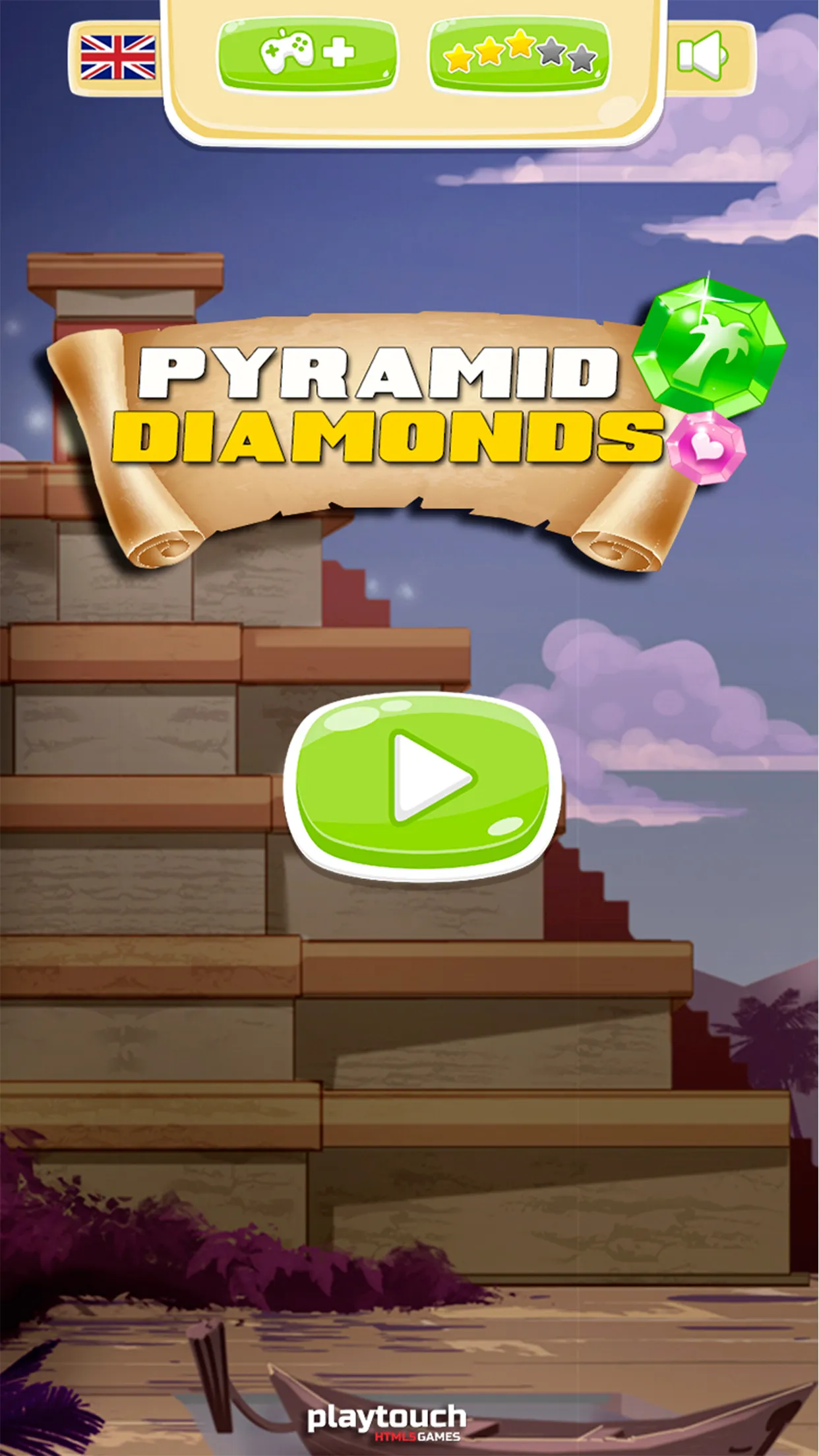 Pyramid Diamonds Challenge | Indus Appstore | Screenshot