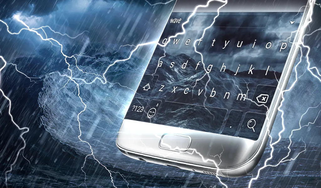 Stormy Sea Keyboard Wallpaper | Indus Appstore | Screenshot