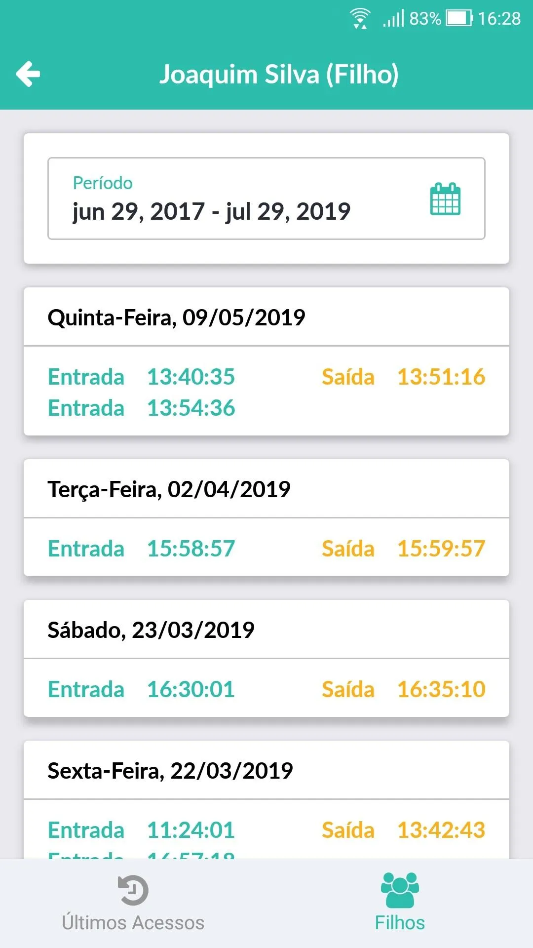 Secullum Escola App | Indus Appstore | Screenshot