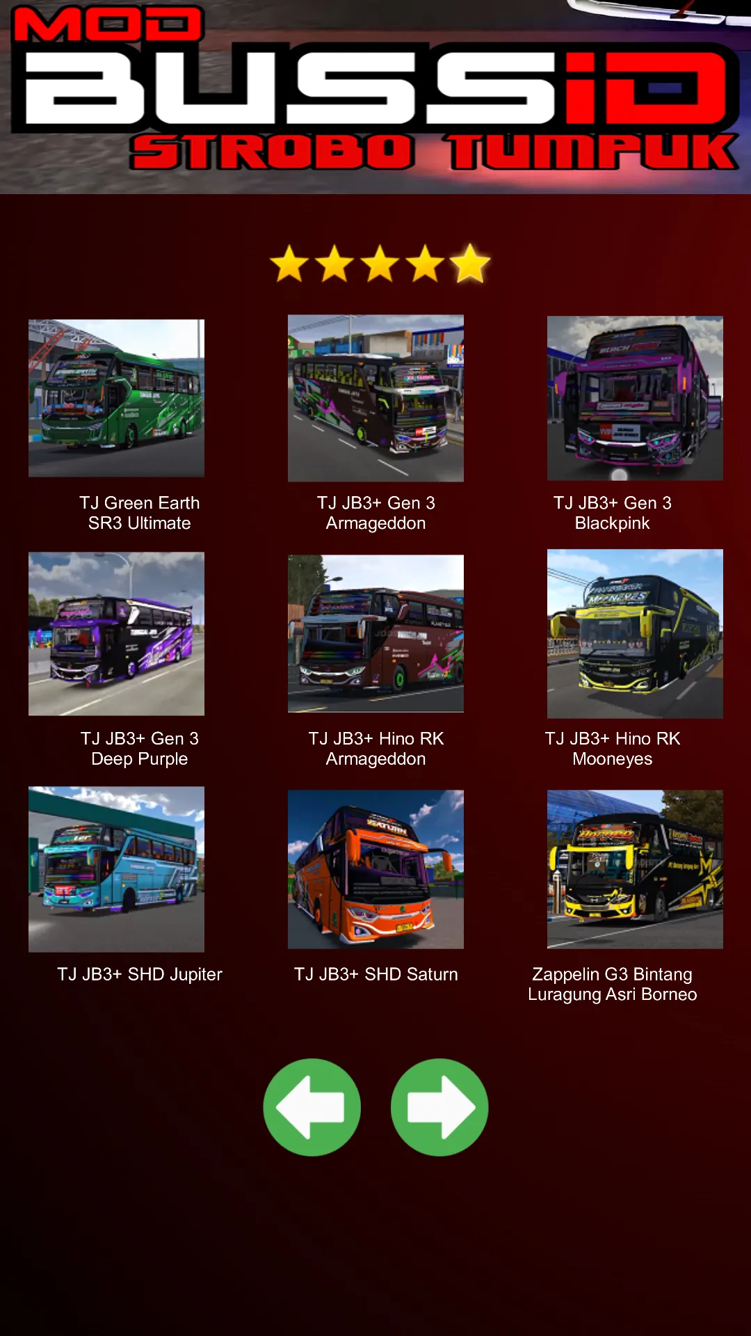 Mod Bussid Bus Strobo Tumpuk | Indus Appstore | Screenshot