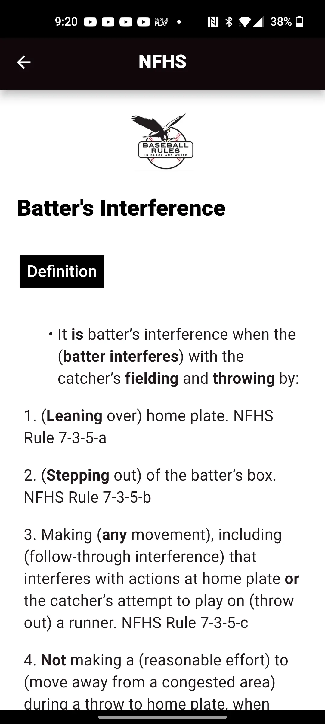 Baseball Rules | Indus Appstore | Screenshot