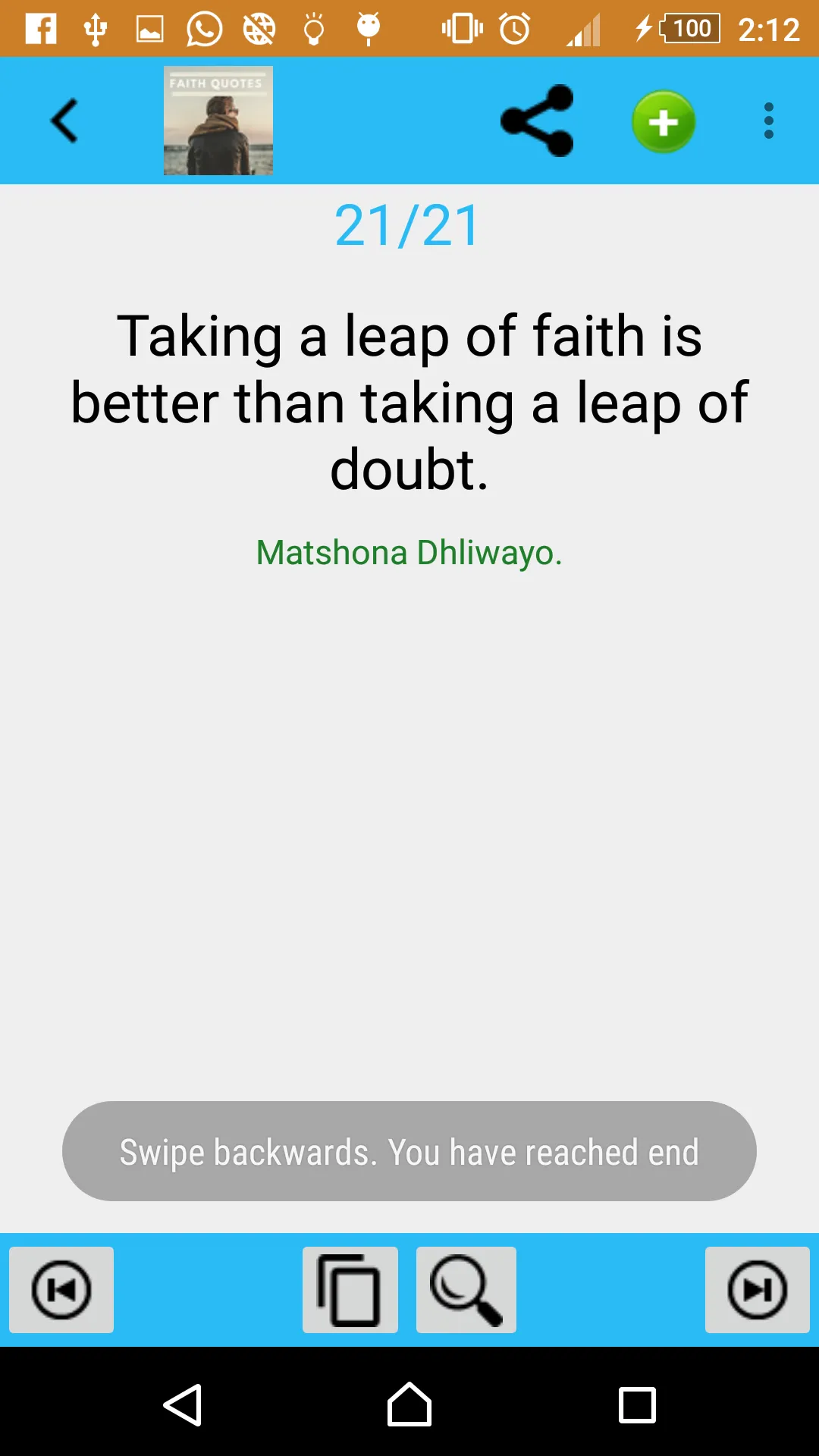 Faith Quotes | Indus Appstore | Screenshot