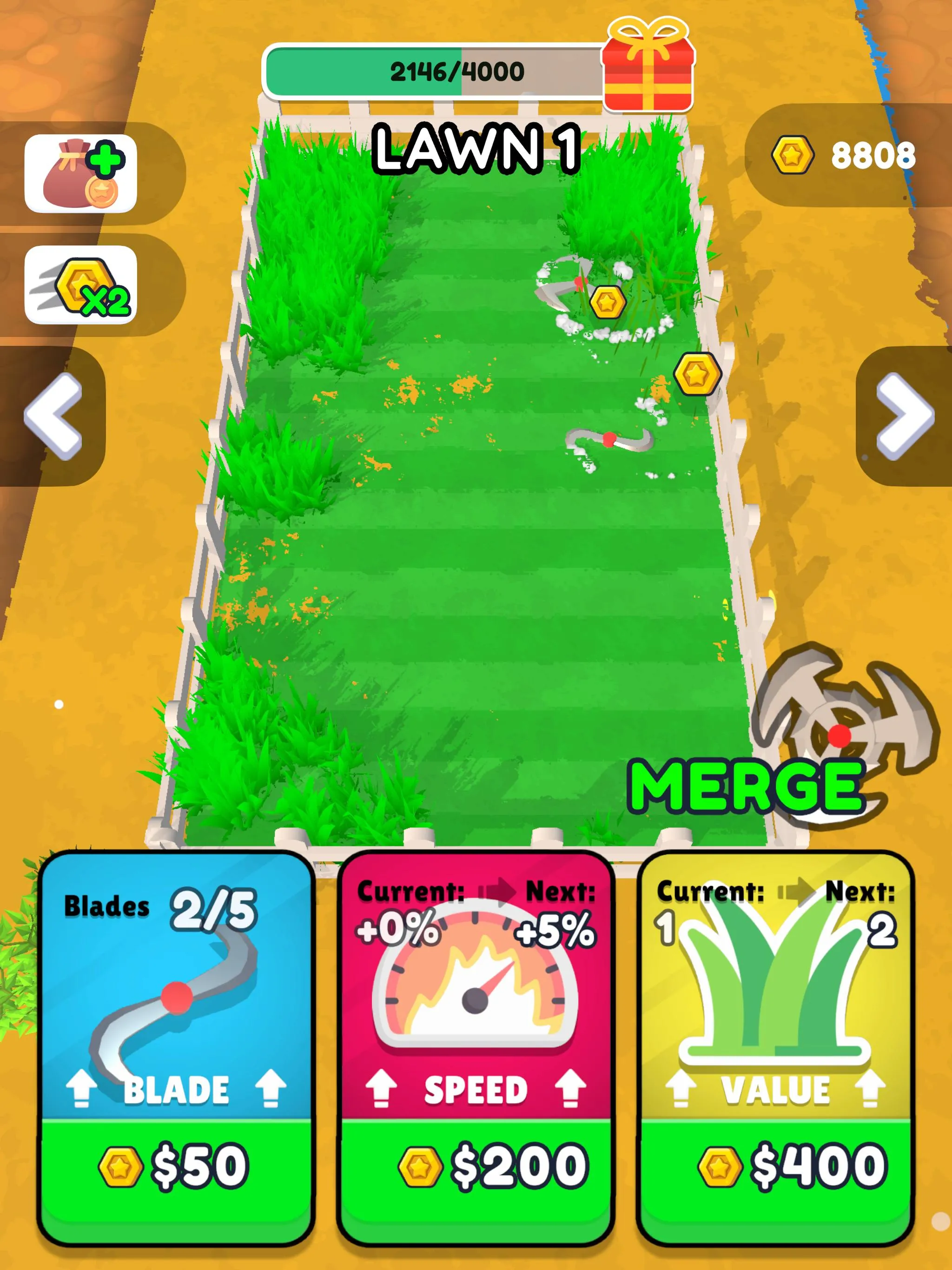 Idle Mower Merge | Indus Appstore | Screenshot