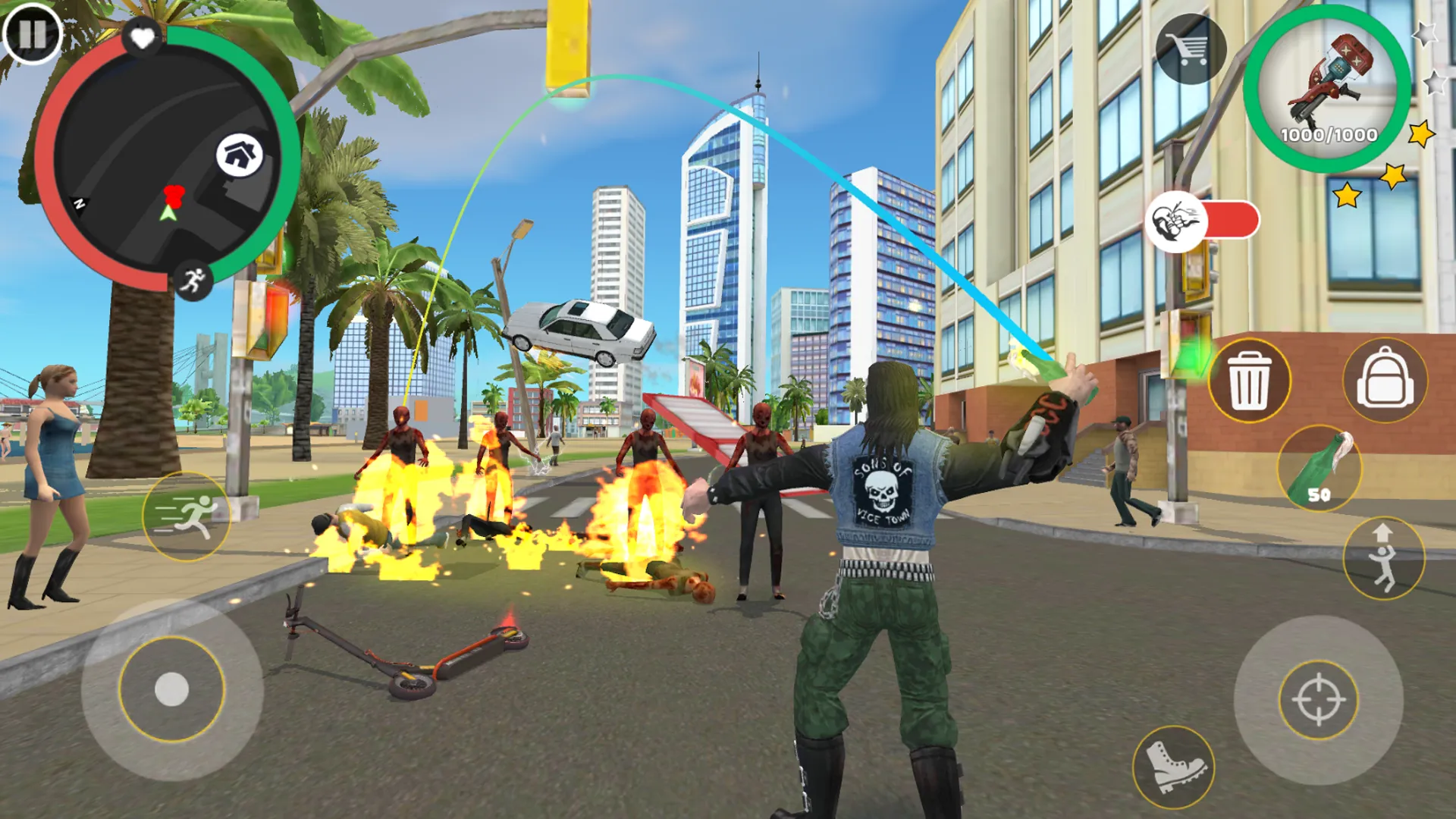 Rope Hero: Cheatground MOD | Indus Appstore | Screenshot