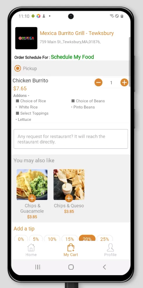 Santa Fe Burrito Grill | Indus Appstore | Screenshot