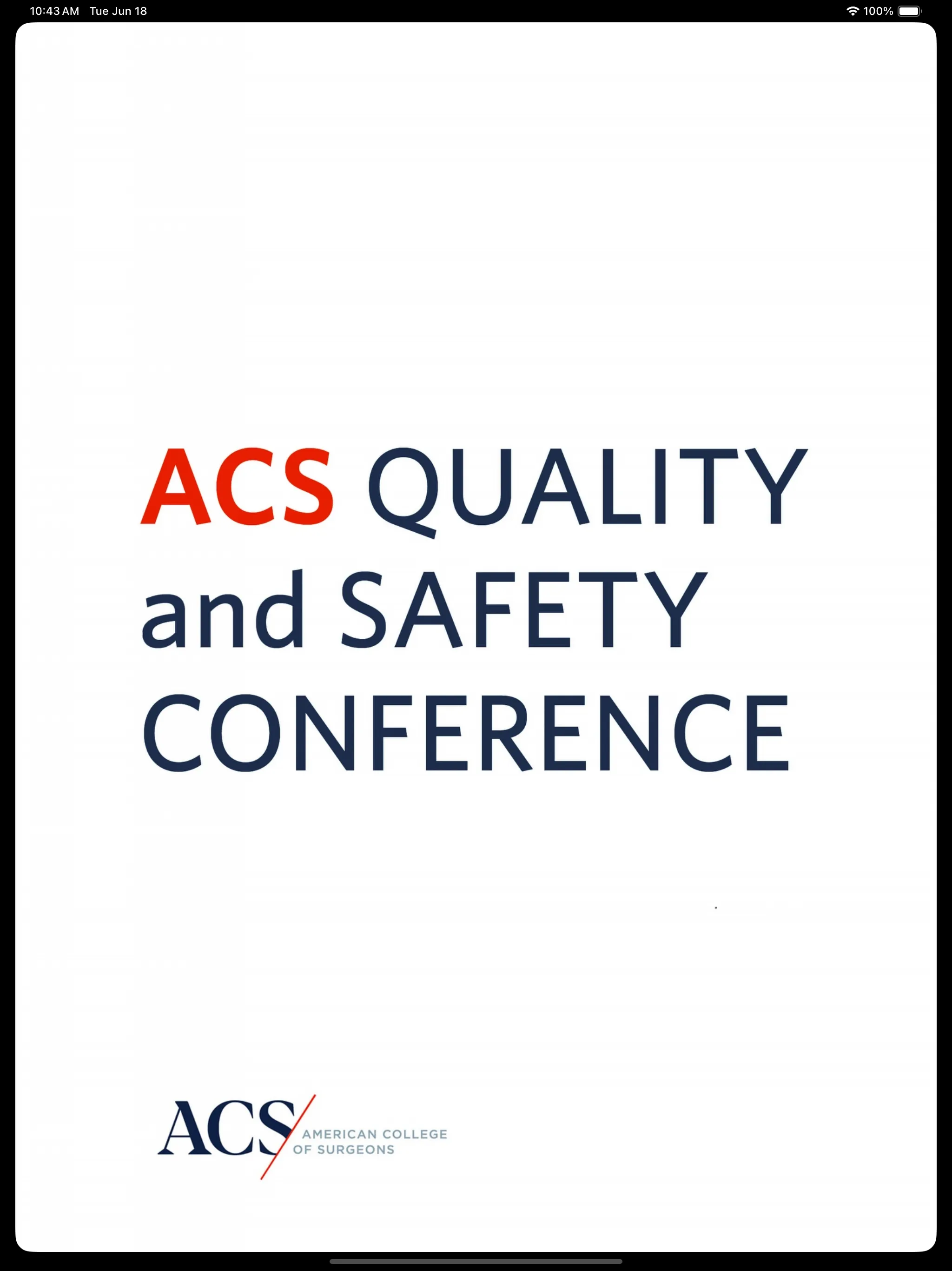 ACS QS Conference | Indus Appstore | Screenshot