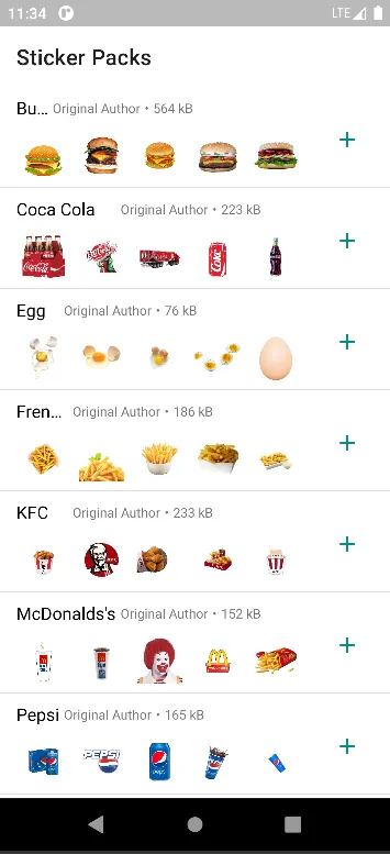 Food Stickers | Indus Appstore | Screenshot