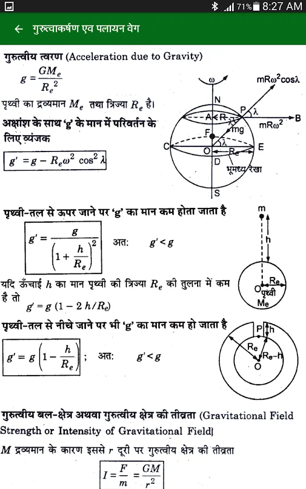 Physics Formulas in Hindi | Indus Appstore | Screenshot