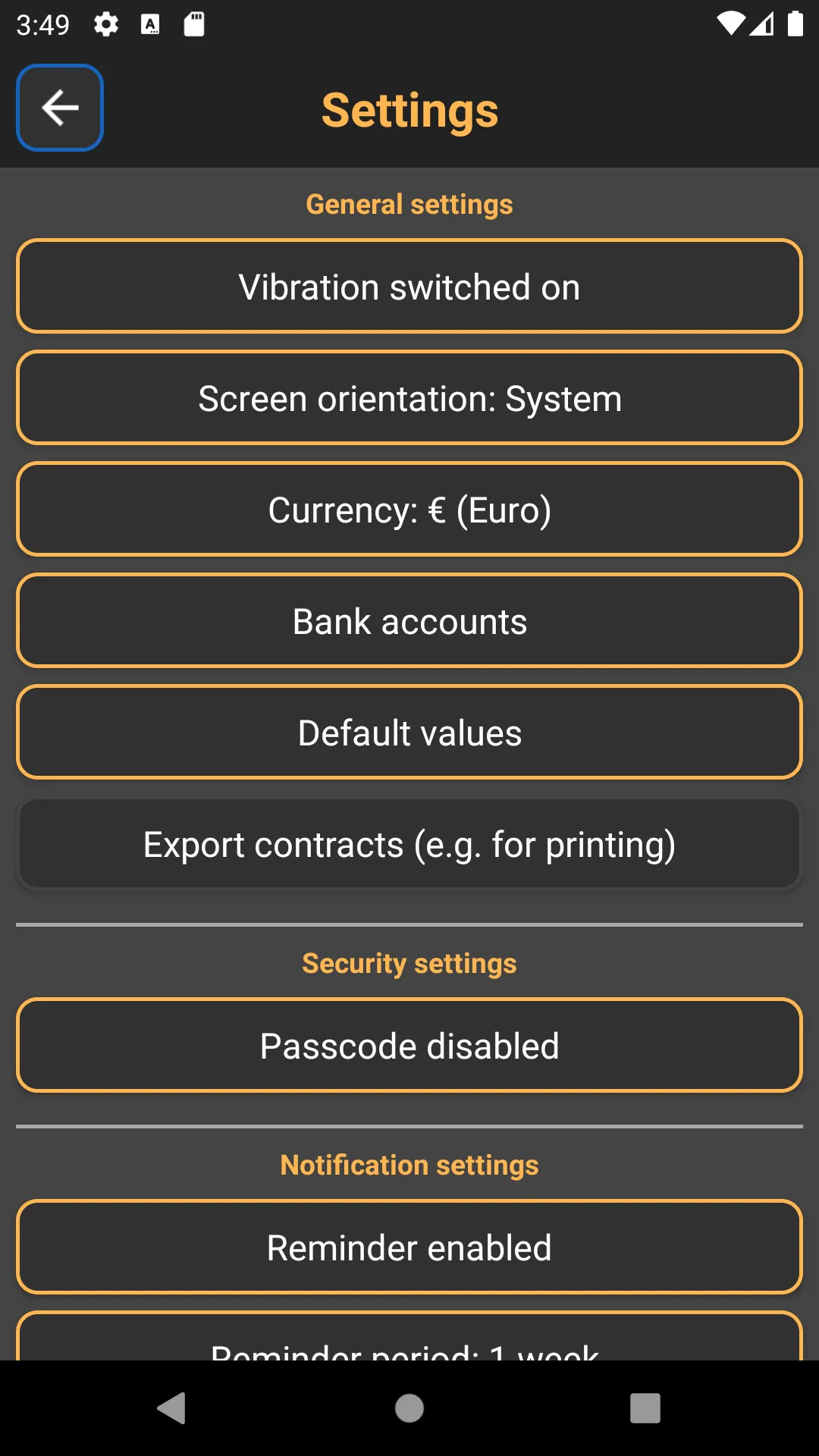 Contracts (local and secure) | Indus Appstore | Screenshot