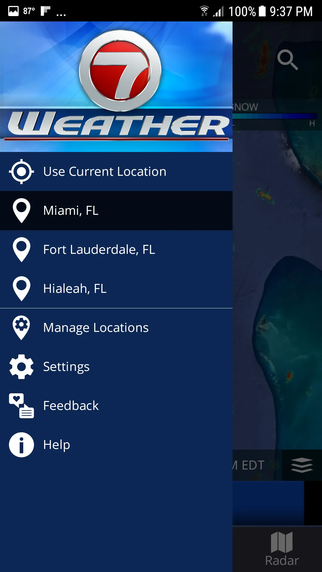 WSVN 7Weather - South Florida | Indus Appstore | Screenshot