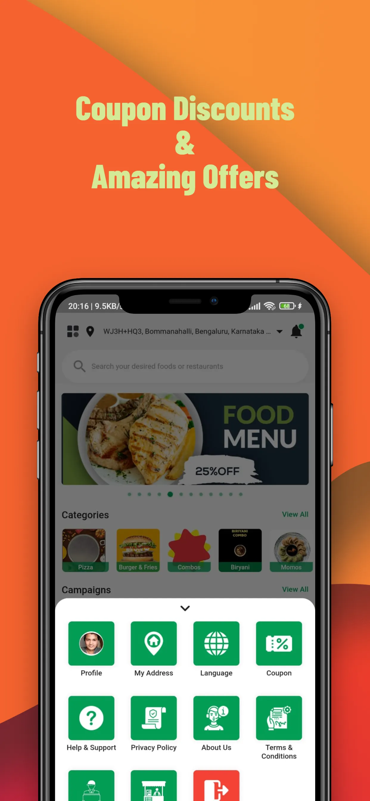 DONEBRO - Food Delivery & More | Indus Appstore | Screenshot