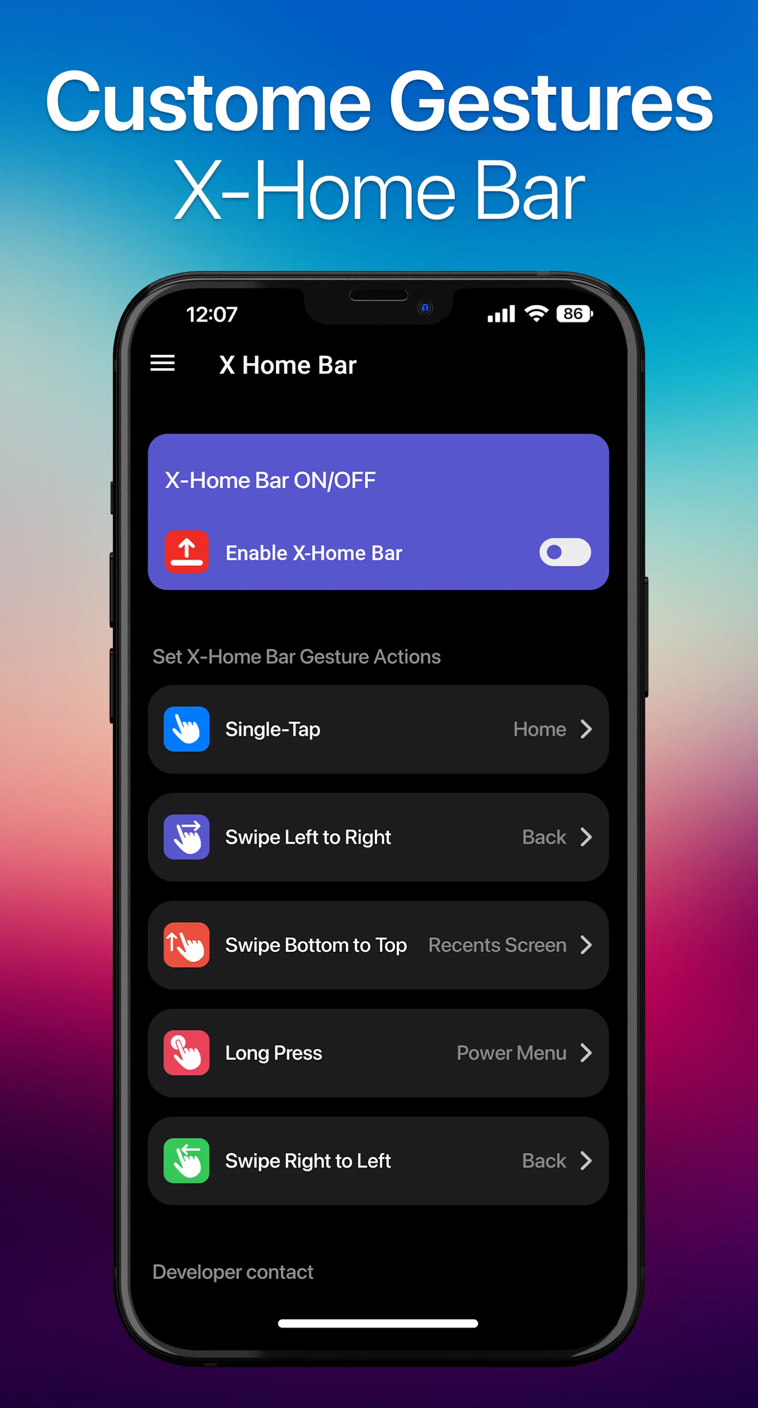 iCenter iOS 16: X - Home Bar | Indus Appstore | Screenshot