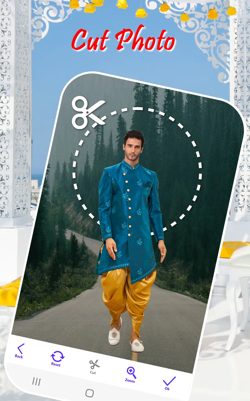 Men sherwani photo suit editor | Indus Appstore | Screenshot