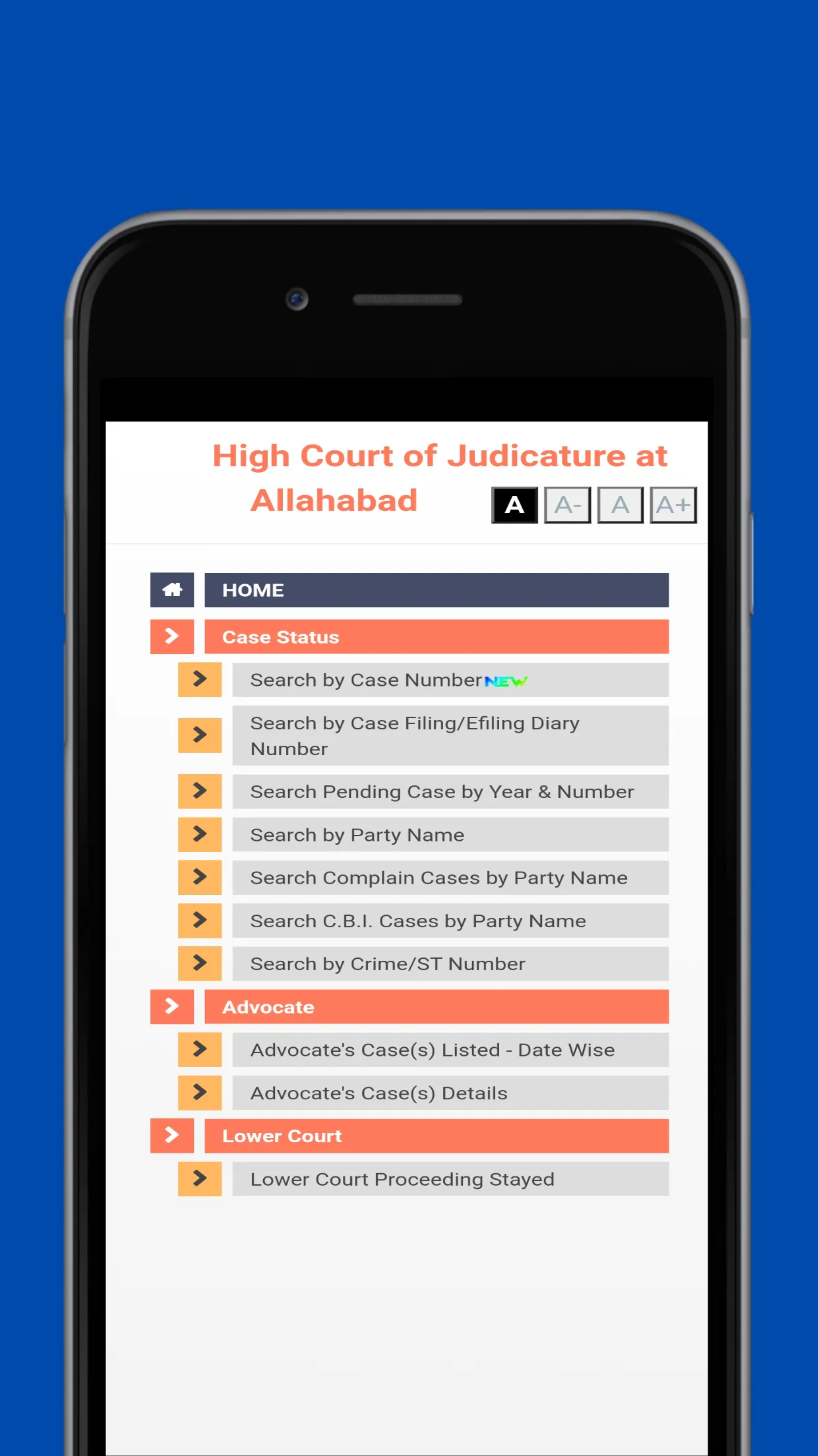 High Courts Orders Case Status | Indus Appstore | Screenshot