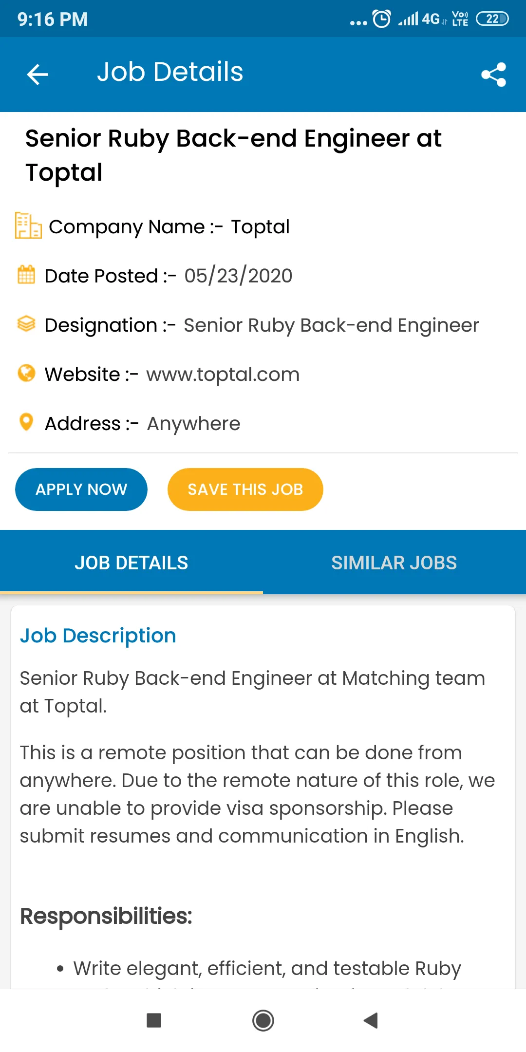 USA Jobs App Latest Jobs | Indus Appstore | Screenshot