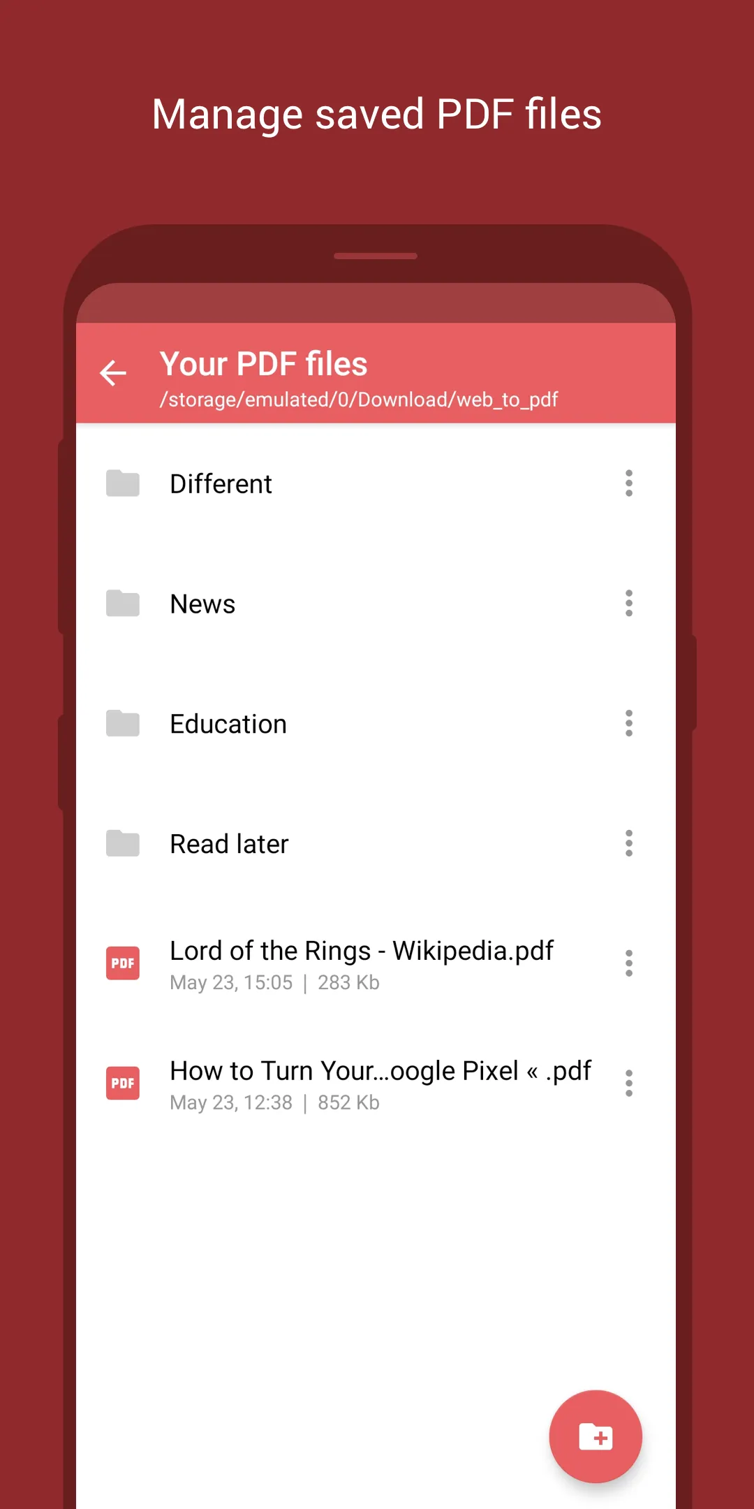 Web to PDF Converter | Indus Appstore | Screenshot