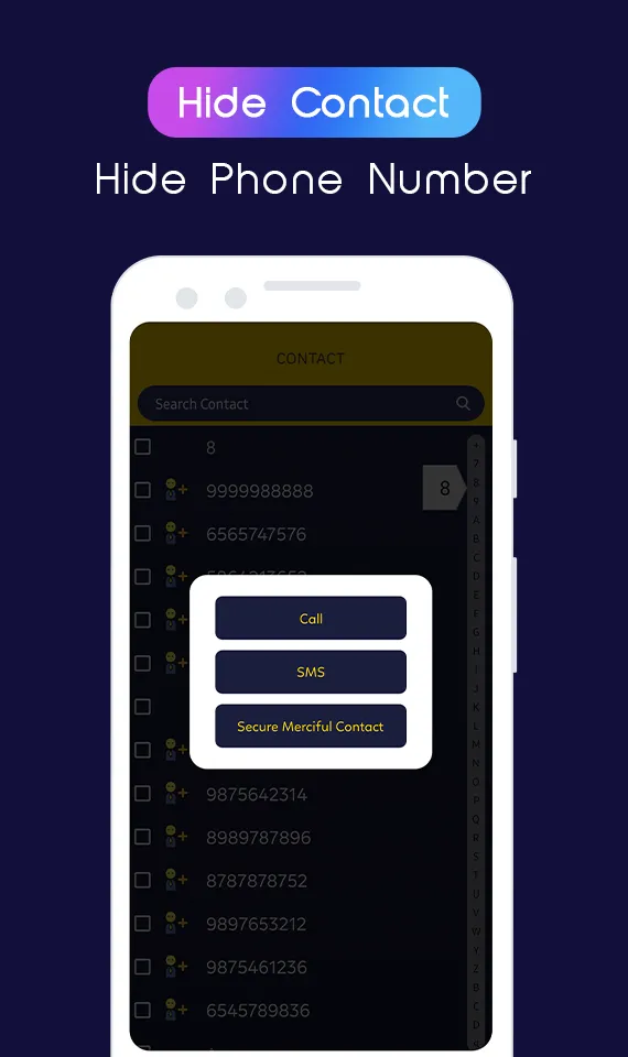 Hide contact - Hide phone numb | Indus Appstore | Screenshot