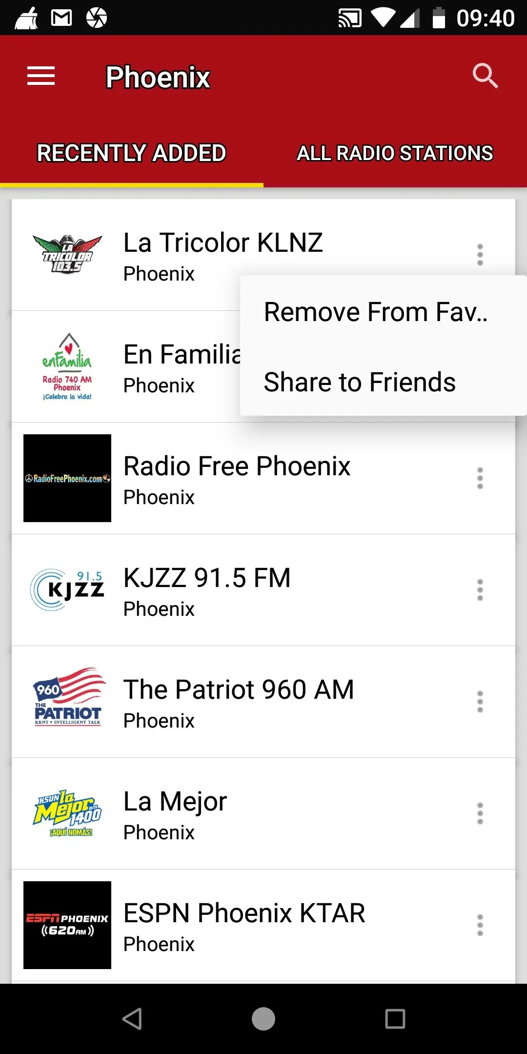 Phoenix Radio Stations - USA | Indus Appstore | Screenshot